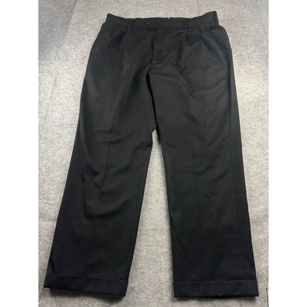 vtg 90s Louis Raphael Mens 42x32 Gray Dress Suit Pants Trouser Pleated Relaxed